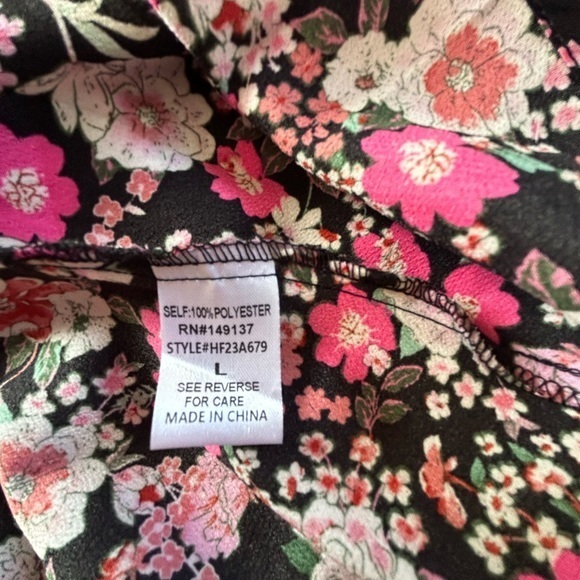 Hyfve Woven Floral Cut-Out Maxi Dress Size Large - Picture 11 of 14